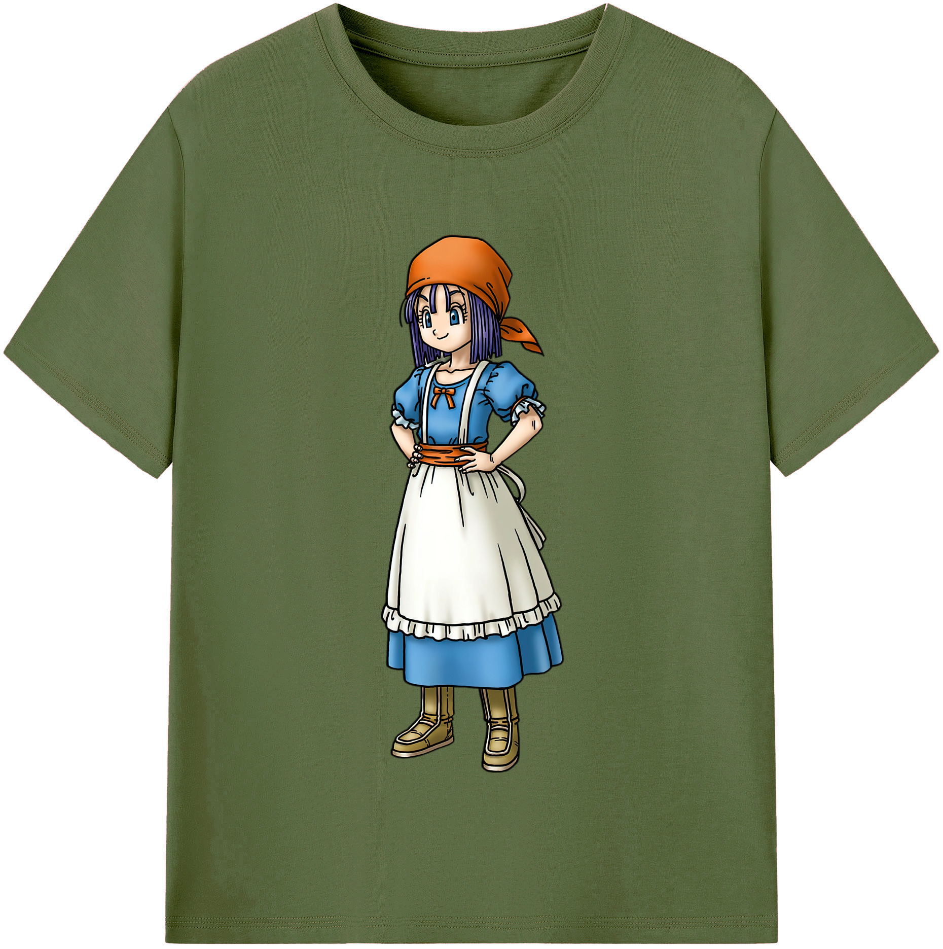 （画像用） ドラゴンクエスト Doragon Kuesuto Dragon Quest 綿100％半袖Tシャツ（フロントプリント）
